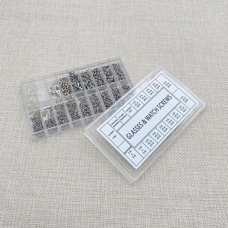 1000pcs Stainless Steel Glasses Watches Mobile Phones Tablets Screws Nuts Screwdrivers Hardware Bathroom Kitchen