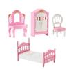 1Set 5 Styles Miniature Dollhouse Furniture Khaki Furniture Container Display  Doll Game Accessoies