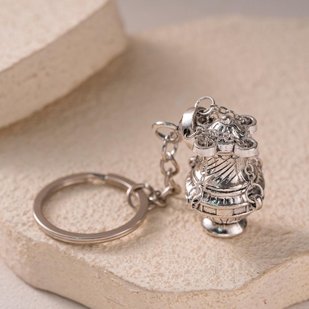 Alloy Keychain & Incense Burner Pendant for Men and Women - Gift Accessory