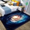 Space Carpets Universe Planet Print Floor Mat Dreamy Starry Sky Rug Personalized Creative Bedroom Living Room Study Decor Mat