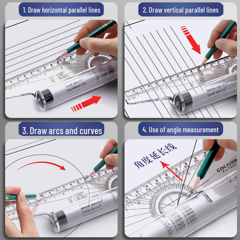 Professional 30cm Parallel T-Ruler for Design, Drawing, and Painting.