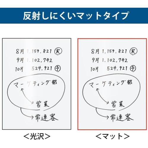 KOKUYO Lightweight Whiteboard Magnetic Sheet Plain Matte 600 x 450mm FB-HSM152W