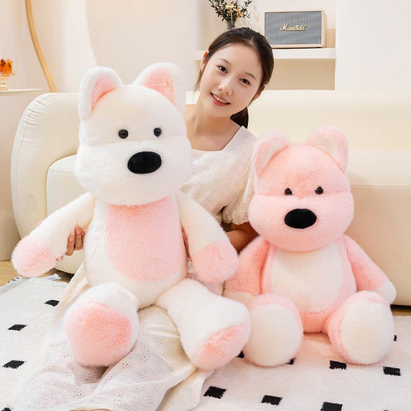Soft West Highland Doll Plush Toy Big Dog Doll Girl Sleeping Companion Soothing Ragdoll Doll