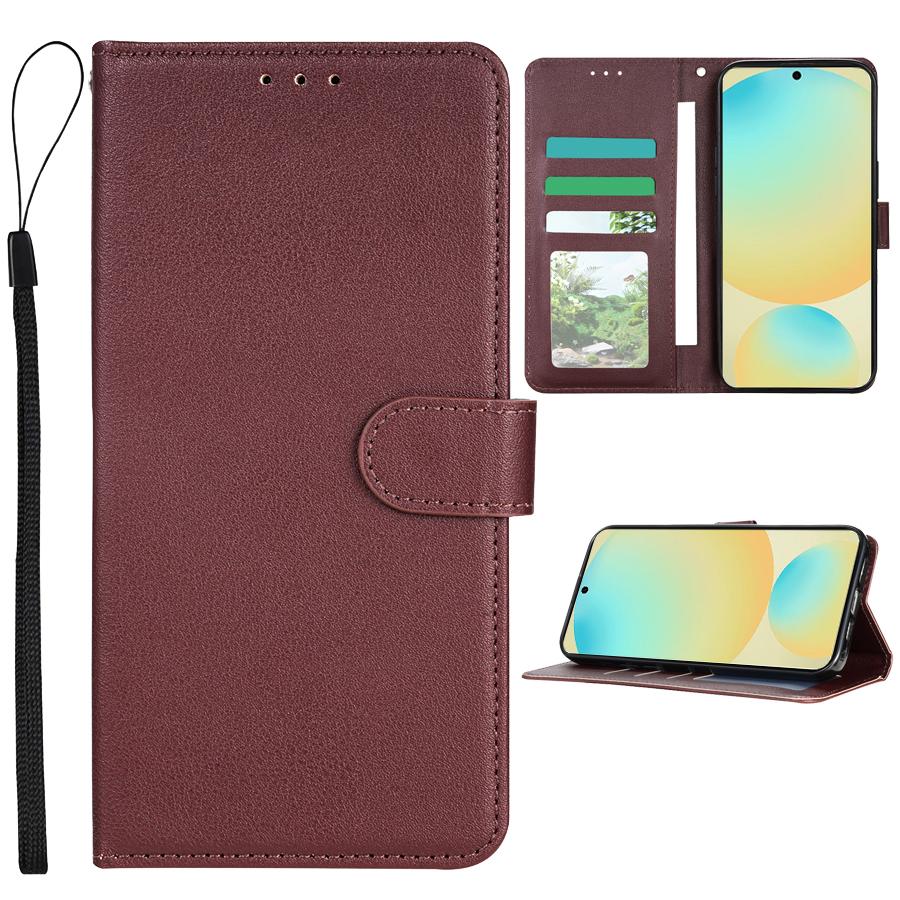 

Wallet With Card Slot Kickstand Magnetic Flip Leather Case For Samsung Galaxy S26 Ultra S25 FE S24 Plus A07 A16 A17 A36 A55 A56 Galaxy S24