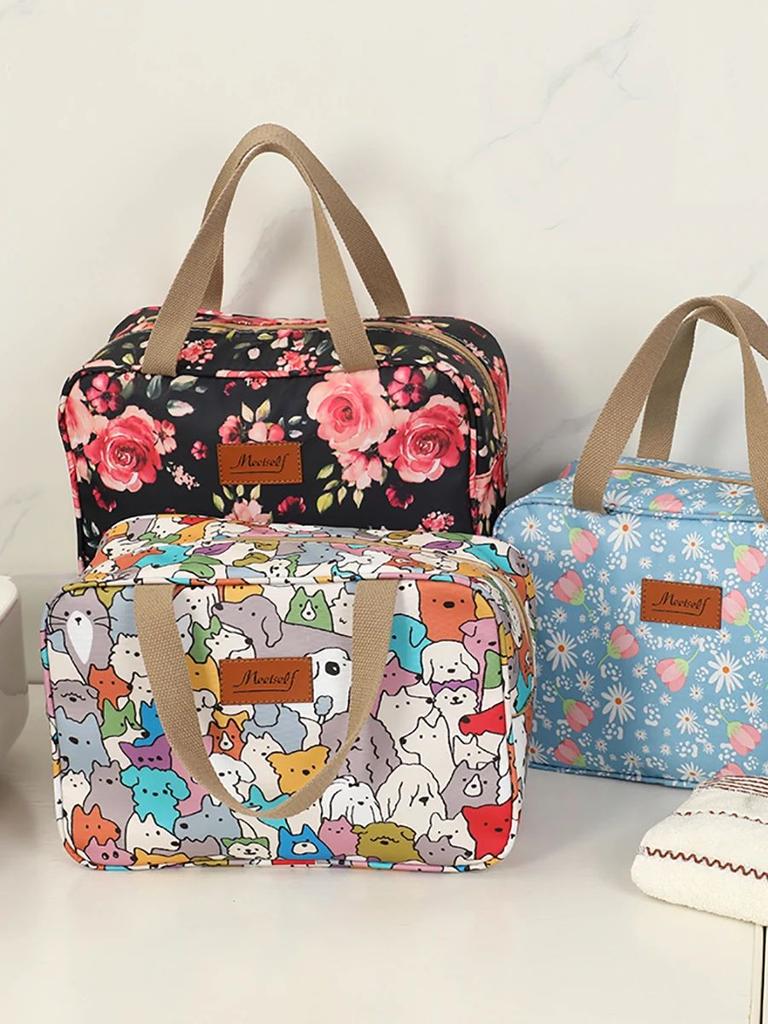 Makeup and toiletries handbag, single-shoulder bag, large-capacity portable, waterproof storage bag for travel and business trip