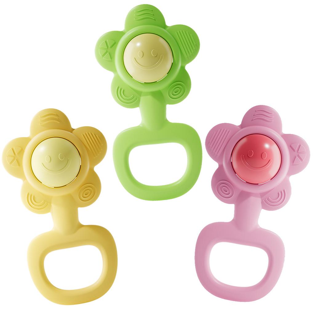 Sunflower Hand Bell Toy, Cultivating Youngsters's Hand Holding Ability, Suitable for Boys and Girls, Random Color