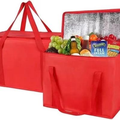 Outdoor Tragbare Faltbare Aluminiumfolie Isolierte Tasche, Große Kapazität für Camping, Gemüse & Obst