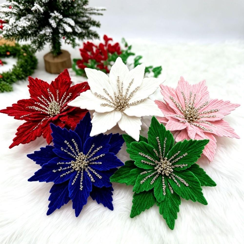 Sparkling Christmas Glitter Flower 24CM Sequins Flower Wedding Decoration