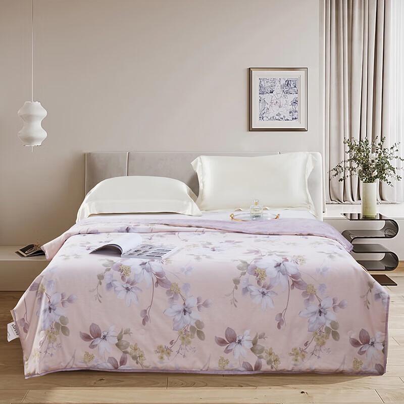 KINTHERI All-Cotton Hibiscus Silk Quilt