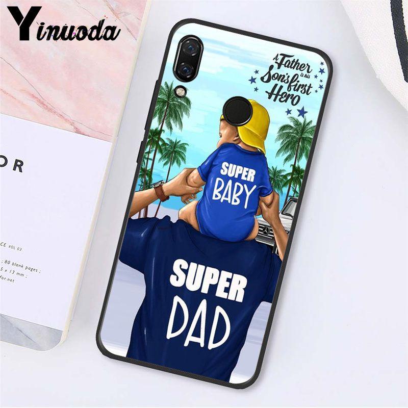 Yinuoda Fashion Black Brown Hair Baby Mom Girl Queen Phone Case for Xiaomi Redmi Note 7 8T Redmi 5plus 6A Note8 4X Note8Pro