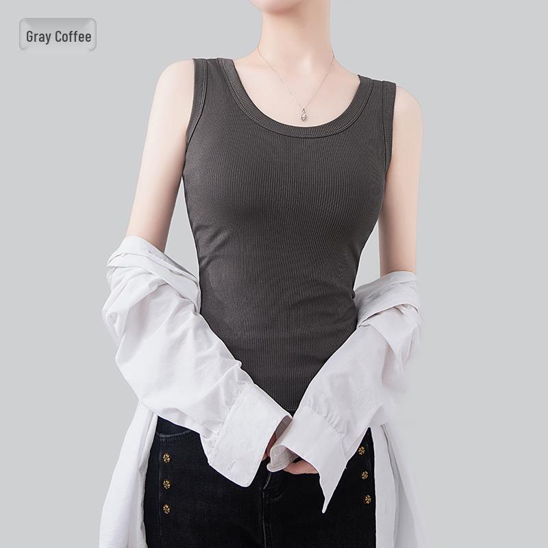 Women's Summer Ribbed Racerback Camisole - Anti-Exposure, Sweet & Cool Fit