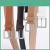 Elegant Pu Dress Belt With Square Alloy Buckle For Work And Casual Outfits
