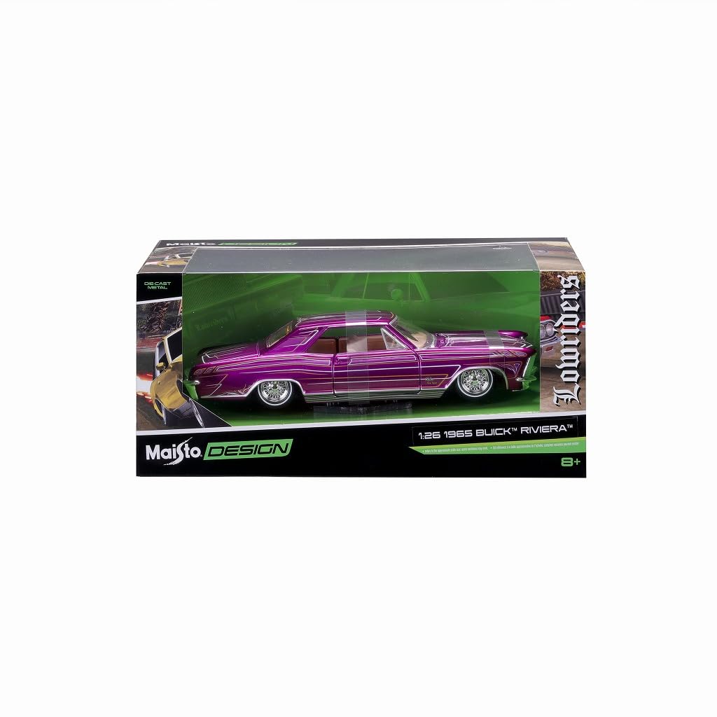 Kyosho Maisto Scale 1965 Buick Riviera Purple Finished Model MS32551P 1/26