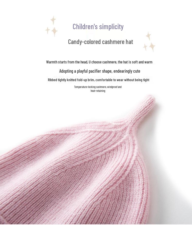 Children's Cashmere Knitted Teletubbies Hat - Cute, Versatile, Unisex, Warm for Autumn & Winter