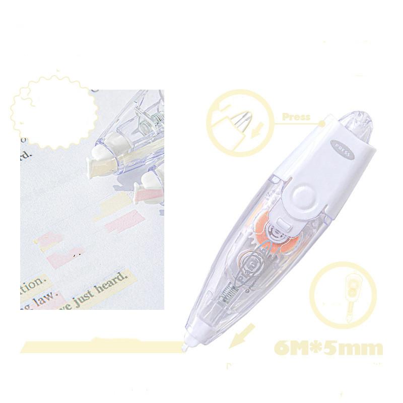 1 bucată de bandă de corecție pentru marker, serie de culori solide, bandă de corectare pentru articole de papetărie, bandă de corectare decorativă pentru album de însemnări pentru student, 1 bucată