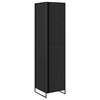 Wardrobe In Black Oak Look 50 X 50 X 200 Cm Engineered Wood