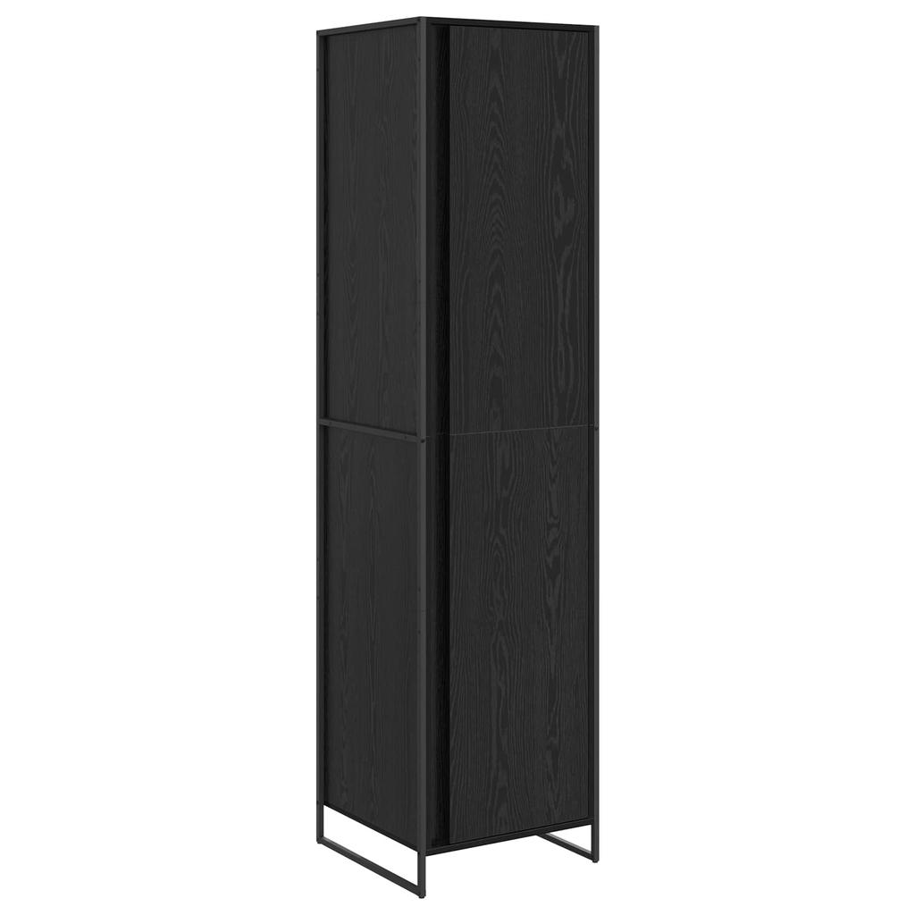 Wardrobe in Black Oak Look 50 x 50 x 200 cm Engineered Wood