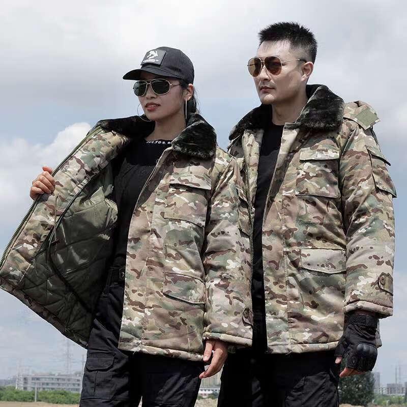 Vêtement d'extérieur d'hiver militaire camouflage résistant au froid pour hommes