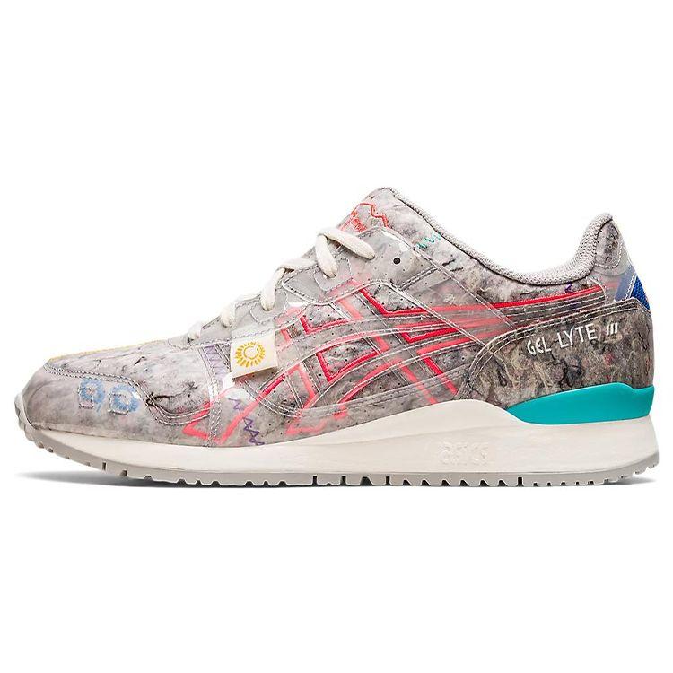mita x Asics Gel Lyte 3 OG Recycled Felt Unisex Sneakers Grey Oyster-Grey Diva-Pink 1201A731-020