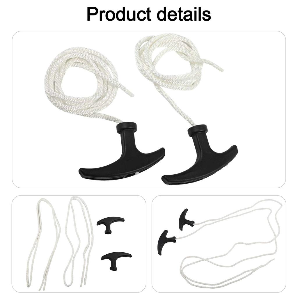 2Pcs 950mm 49cc Plastic Rebound Start Pulley Pull Rope For Moto Quad Bike Pull Cord Starter With Ergonomic Handle