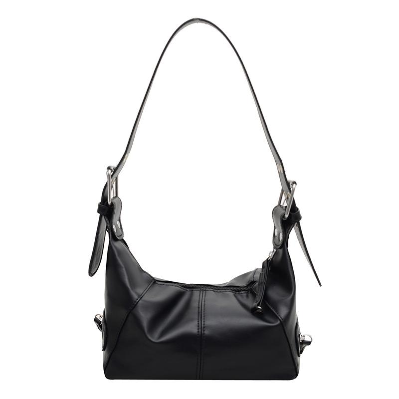 Borsa a Spalla in Ecopelle PU Borsa Retrò di Alta Qualità Portatile Sottobraccio Borsa Quotidiana Casual Borsa da Pendolare Borsa da Donna di Grande Capacità