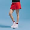 CHALLENGER Women'S Color Block Pleated Wrap Skirt Shorts Red