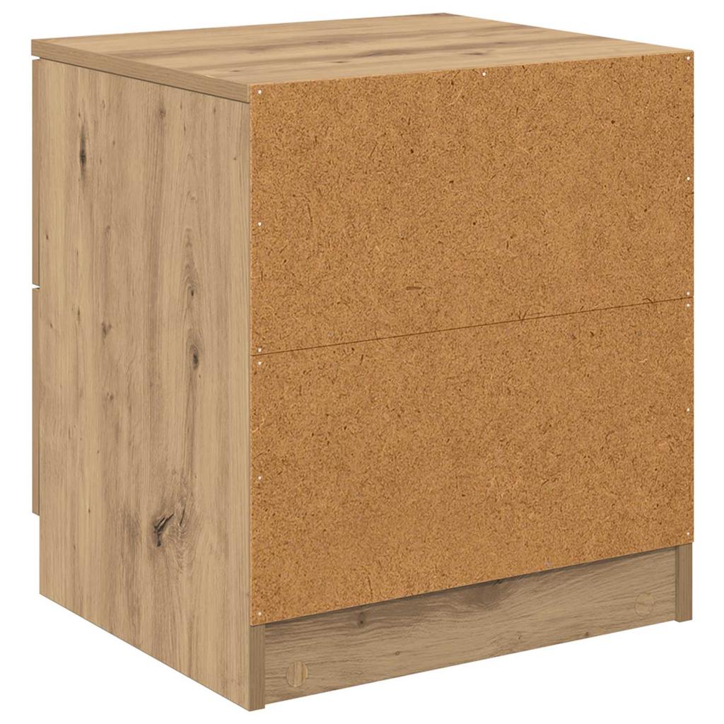 Nightstand Set of 2 Artisan Oak Finish 45 x 39 x 50 cm Engineered Wood