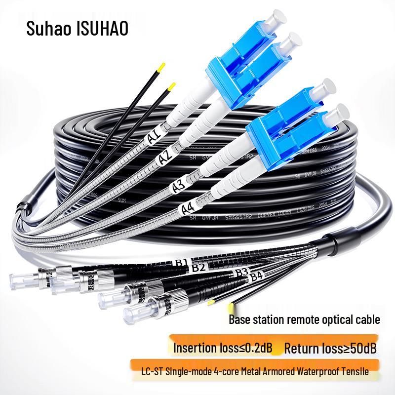 Outdoor Field Armored Single-mode LC Fiber Patch Cable