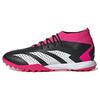 Predator Accuracy.1 TF Turf Cushioning Slip Resistant Abrasion Resistant Soccer Shoes Unisex Black White Pink GW4633