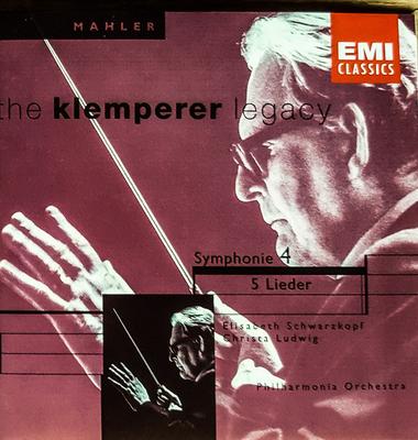 CD MAHLER, SCHWARZKOPF, LUDWIG; KLEMPE - Symphony 4 / Lieder  724356703520 EMI Classics 1999 Europe Classical Used