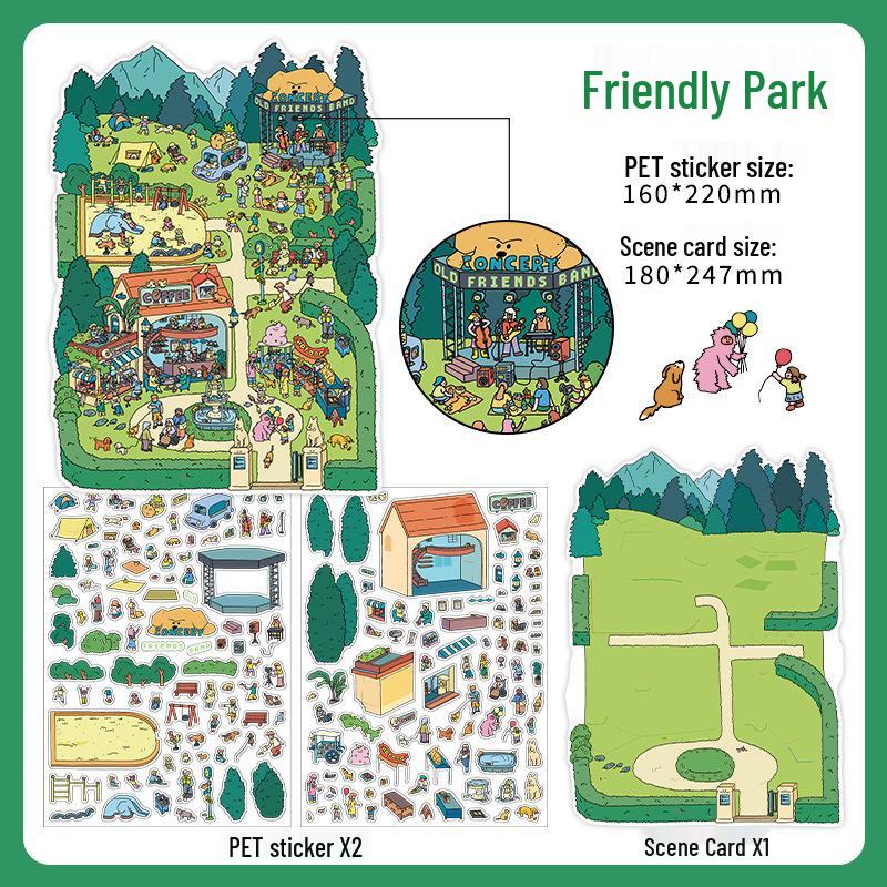 Infeel.Me Quiet Book 30th Edition: 2.5D Stereo Landscape Sticker Journal