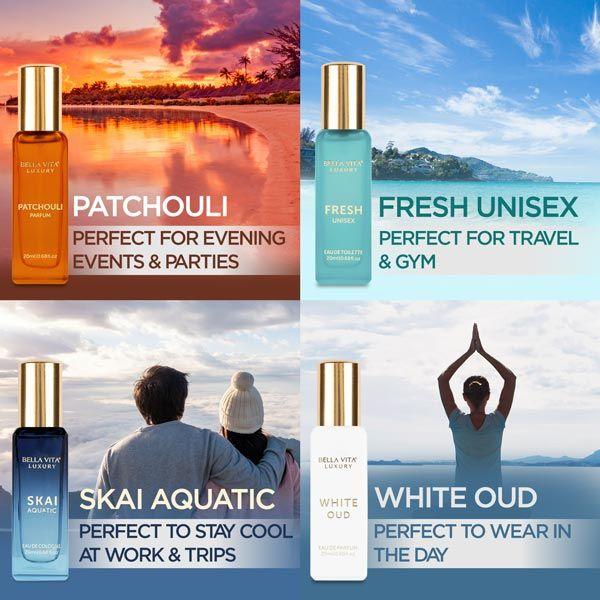 Luxury Unisex Perfume Gift Set - 4x20ml