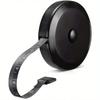 Soft Retractable Tape Measure, Black Double-Sided Design, Ideal for Body Measurement, Fabrics and Seamless Knitting