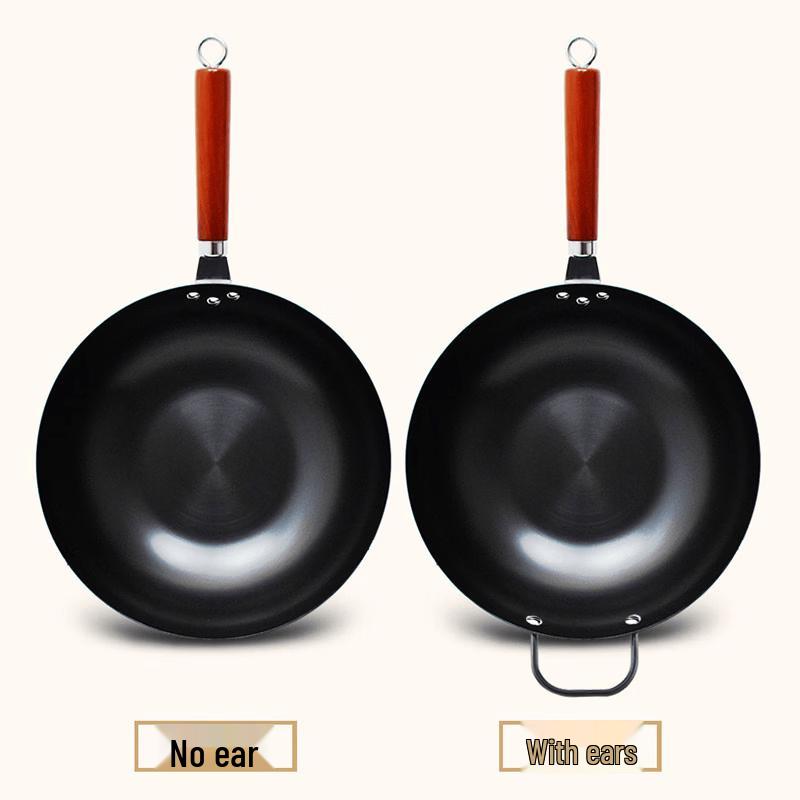 LIEI 32CM Flachboden Eisen Wok