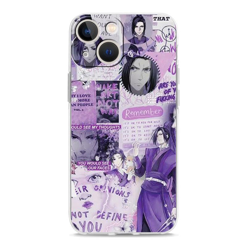 Anime Mo Dao Zu Shi Wei Wuxian Luxury Clear Phone Case For iPhone 15 16 14 13 12 11 Pro Max XS X XR SE 7 8 Plus Shockproof Cover