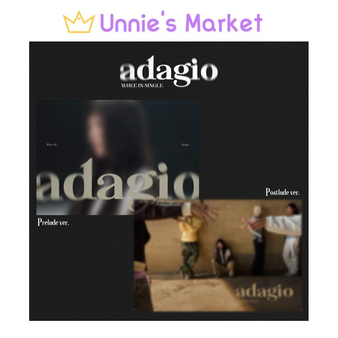 [Pre-order] [SET] Whee In (MAMAMOO) adagio (Prelude + Postlude ver.) Single Album + Free Gift SET (2 ver.)