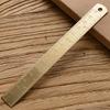 1mm Thicken Straight Ruler Brass Bookmark Ruler Multifunction Scale Ruler  School Office