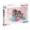 Clementoni, SuperColor, Sweet Kittens, Puzzle, Unisex, 6+ Years, 104 Pcs