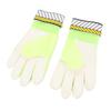1 Pair Kids Soccer Gloves Latex Collision Resistance Football Goalkeeper Gloves for Grip Finger Guard Yellow Size 7