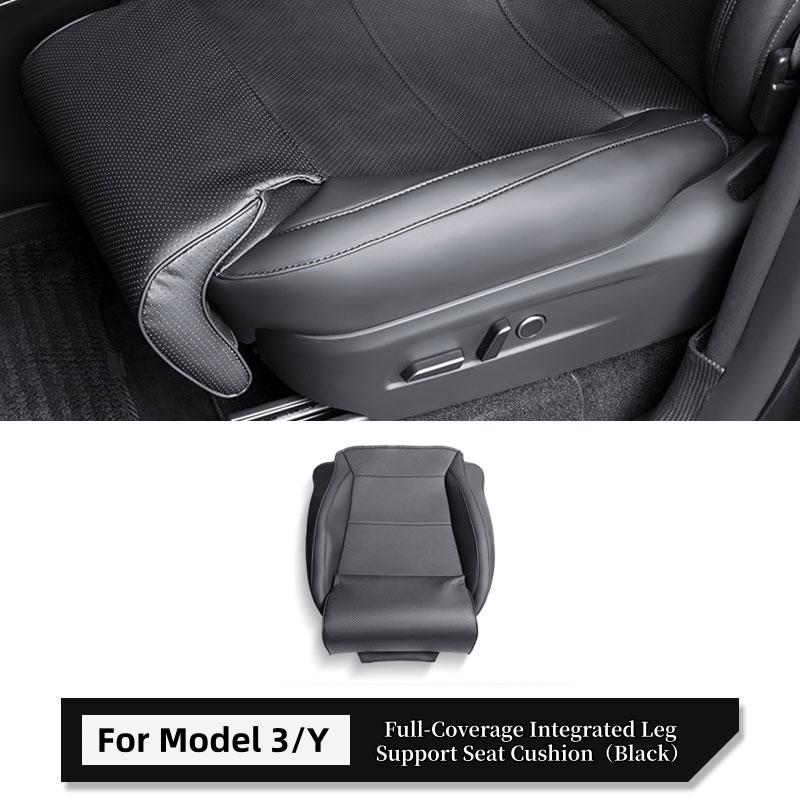 Μαξιλάρι Καθίσματος Αυτοκινήτου Για Tesla Model 3/Y Διχτυωτό Πλήρως Καλυπτόμενο Κάλυμμα Προστατευτικό Εμπρός Καθίσματος Επέκταση Μαξιλαριού Υποστήριξης Ποδιών από Αφρό Μνήμης