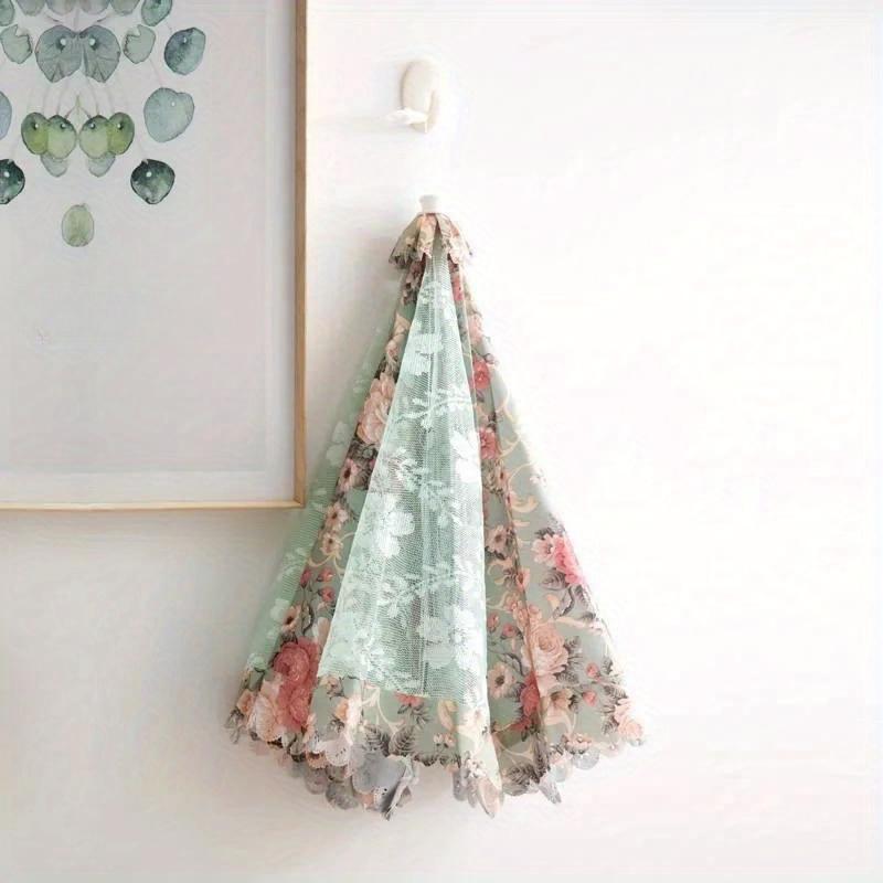 Dustproof Mesh Table Cover Fly Proof Stain Proof Table Cover Food Cover Lace Mesh Folding Vegetable Cover 2024