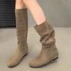 Ballerinas Damen High Boots Designer Hollow Kniehohe Schuhe Wintermode Motorradstiefel Neuer Trend Walking Goth Mujer Stiefel