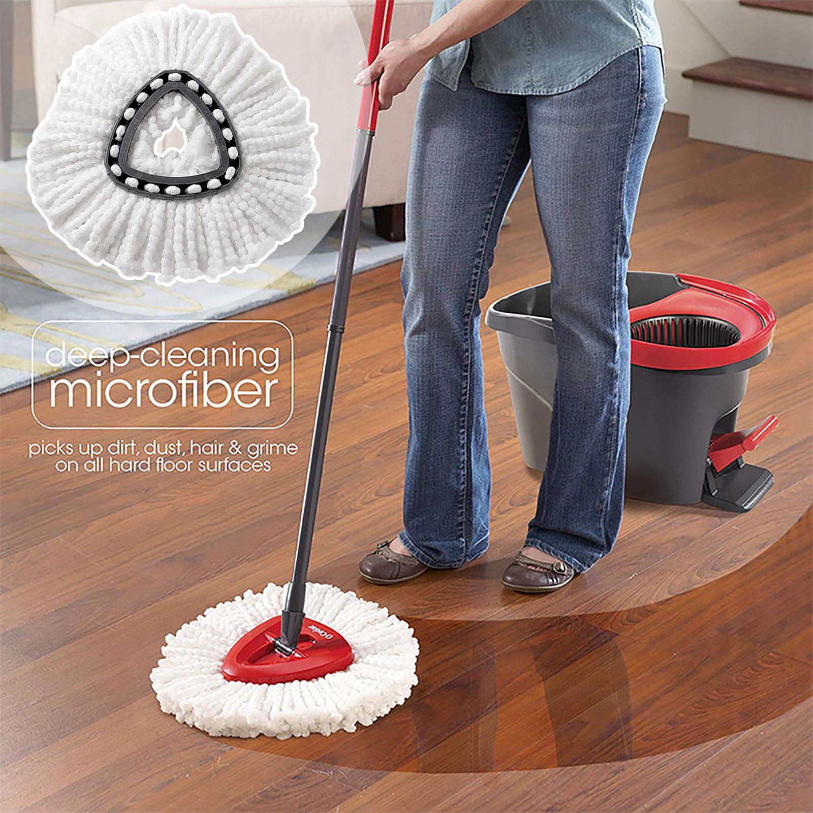 

(SU)Сменная насадка для швабры, 3 шт., сменная насадка для швабры, поворотная на 360 градусов сменная насадка для швабры из микрофибры, легкая чистка, стандартный размер