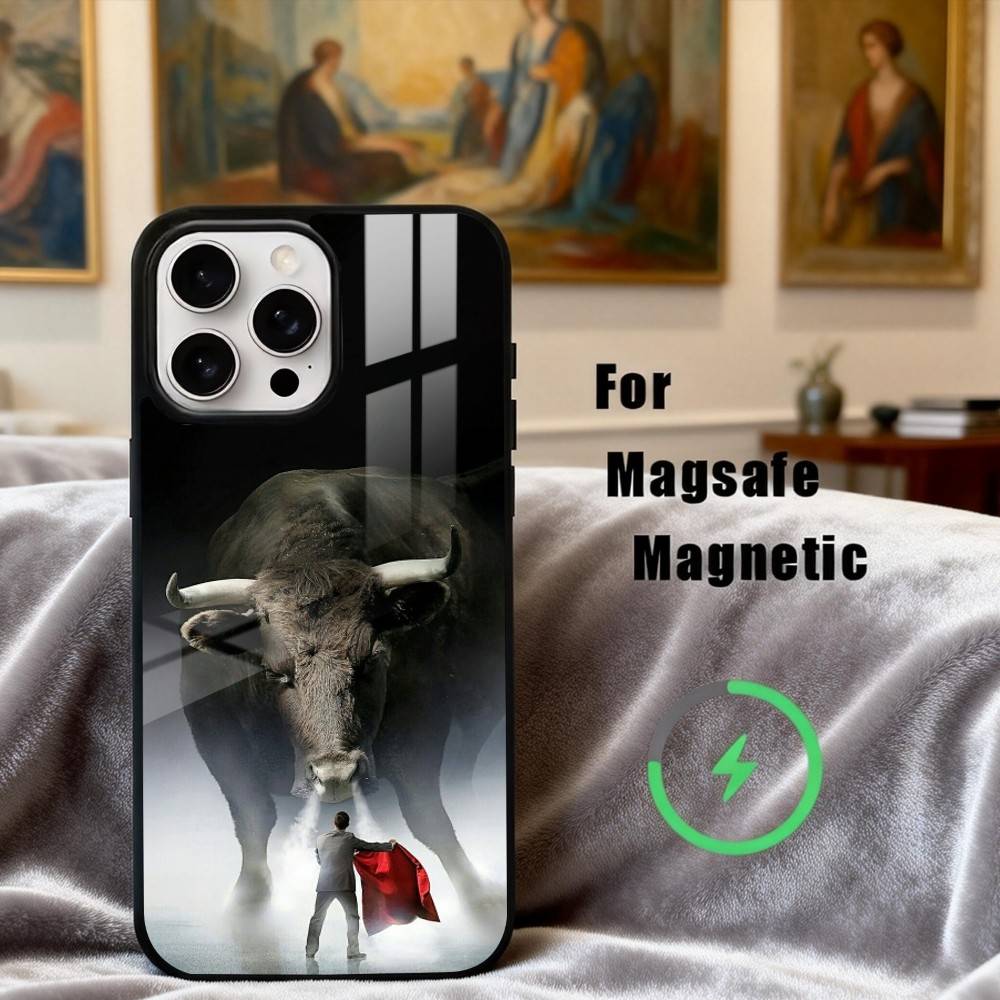 B-Bullfight Bull Fighter Matador  Phone Case For iPhone17,16,15,14,13,12,11 Plus,Pro Max Magnetic For Magsafe Wireless Charging
