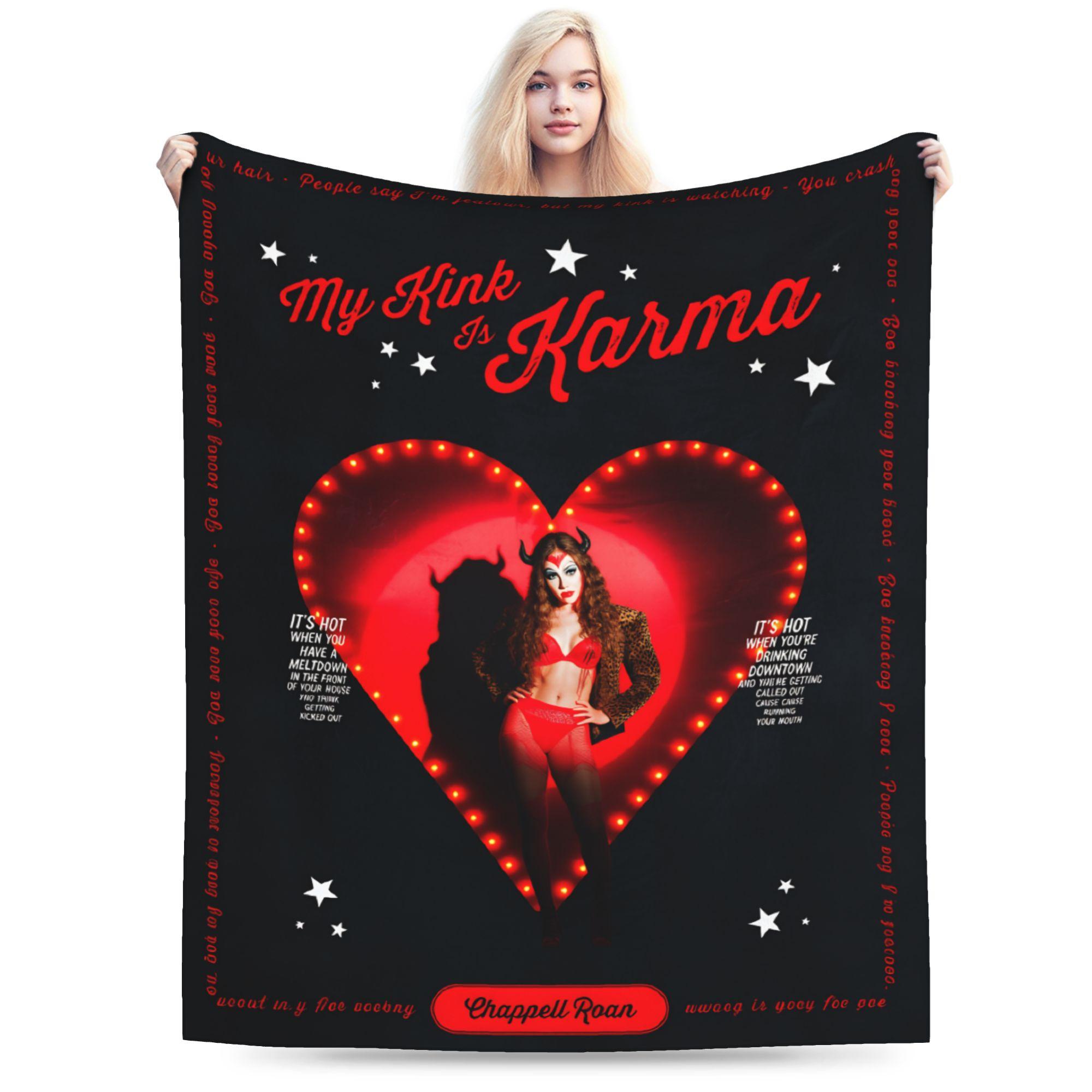 American Singer Chappell Roan Warm Blanket  Girls Boys Plush Throw Blanket Novelty Couch Bed Flannel Bedspread Sofa Bed Cover 30x40in