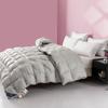 White Goose Down Comforter Double King Queen Size Hotel Fluffy Duvet Insert All Season Thickened Warm Quilt Solid Color Blanket