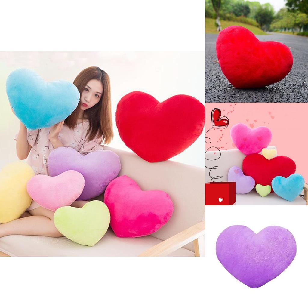 Pp Cotton Filled Heart-shaped Plush Toy For All Ages