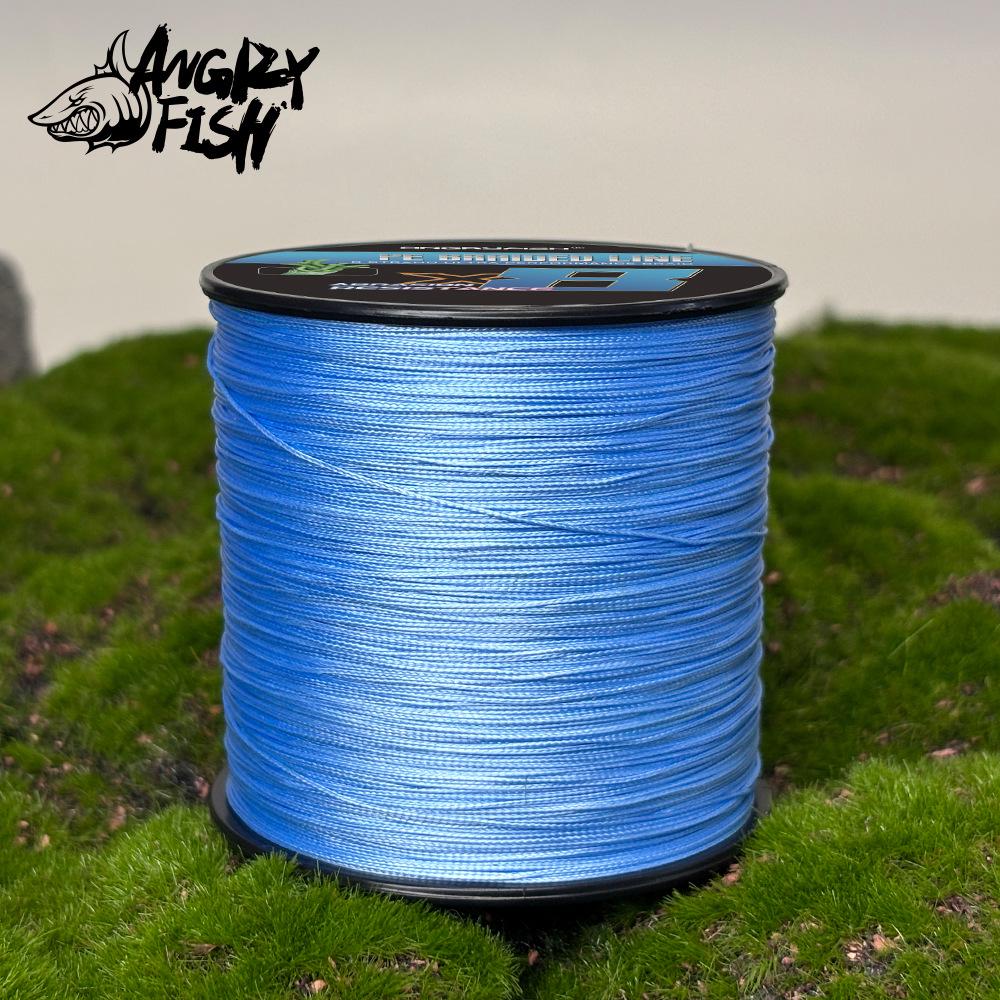 8-Strand PE Fishing Line, 300m - High-Strength, Colorfast, Wear & Bite Resistant, Horse Color Woven Line for Lure Fishing.