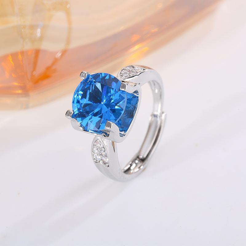 Ruby Live Adjustable Ring Versatile Geometric Design Trendy Wear Decorative Ring