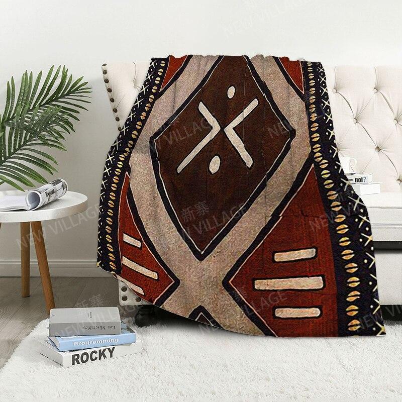 Bohemian-Stil digital bedruckte Polyester Schlafzimmer Samt Flanell Decke Vlies weiche Sofadecken für Betten
